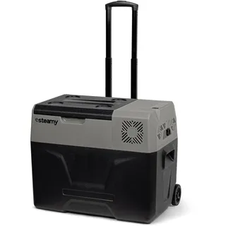 Steamy-E Single Zone 50 Roller Elektrische Kompressor Kühlbox mit Rollen, 47 Liter, 12V/ 230V, zum Kühlen und Gefrieren, Für Camping