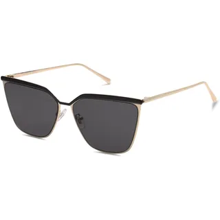 SOJOS Sonnenbrille Damen Vintage Cateye, Sonnenbrille Herren Retro Eckig Groß Frauen Rechteckige Sonnenbrille Gold Katzenaugen mit Metallrahmen UV400 Schutz Brille SJ1172 mit Gold Rahmen