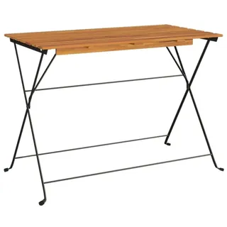 vidaXL Bistrotisch Klappbar 100x54x71 cm Massivholz Akazie und Stahl - Braun