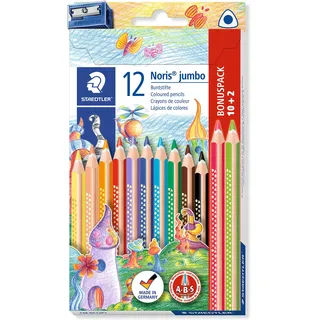 Staedtler Buntstift Noris jumbo 12 St. mehrfarbig