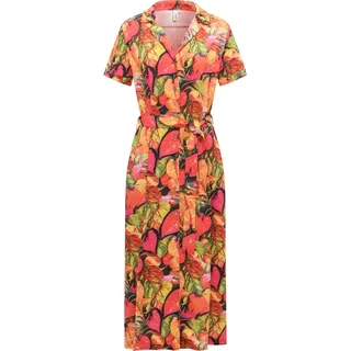 Sommerkleid RAGWEAR "Sommerkleid Sawira Long Print", Damen, Gr. XXL, N-Gr, bunt (multi combo), Obermaterial: 100% Viskose CV., Kleider Sommerkleid