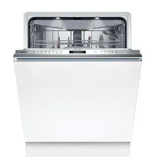 Bosch Geschirrspüler Vollintegriert 60 cm, Serie 6, Made in Germany, Besteckschublade, Zeolith Trocknung, Extrem Leise, Max Flex Körbe, Smart Start, Extra Clean Zone, Time Light, AquaStop, SMV6ZCX25E