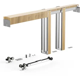 Vevor Schiebetürrahmen-Set Ausführung verzinkter Stahl/Holz 610–914 mm/2032 mm