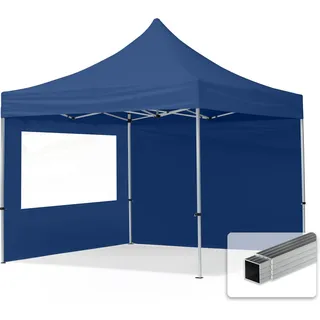 TOOLPORT Faltpavillon 3 x 3 m inkl. 2 Seitenteile Blau