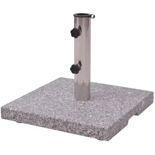 vidaXL Schirmständer Granit 40 x 40 cm Grau