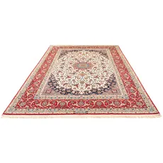 morgenland Orientteppich »Perser - Isfahan - Premium - 310 x 197 cm - rot«, rechteckig, Wohnzimmer, Handgeknüpft, Einzelstück mit Zertifikat, rot