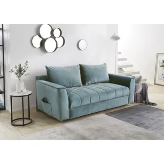 Jockenhöfer Schlafcouch Polyester 2,5-Sitzer Blau