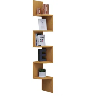 VCM Eckregal 19,6 x 123,6 x 19,6 cm Buche
