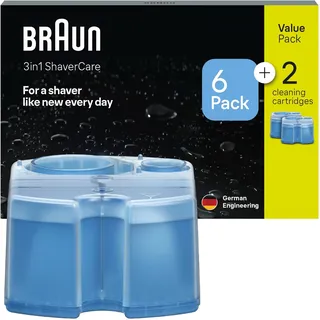 Braun »3-in-1 ShaverCare Reinigungskartuschen«, reinigt 10x besser als Wasser, mit Zitrusduft,