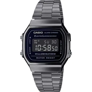 Casio Vintage Digital Edelstahl 36,3 mm A168WEGB-1BEF