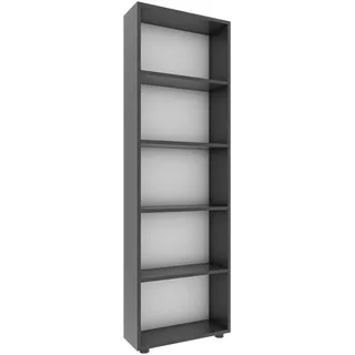 VCM Bulas Bücherregal 56 x 20 x 169 cm Grau