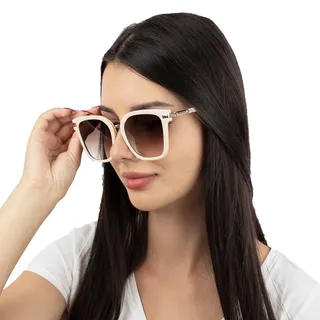 Sunblock Frauen Sonnenbrille Katzenauge Vestnes - Rosa