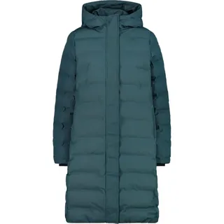 CMP Woman Coat Fix Hood Trek Green Trek Green 42 - Grau