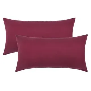 NatureMark Kissenbezug Jersey 40 x 60 cm Bordeaux Rot