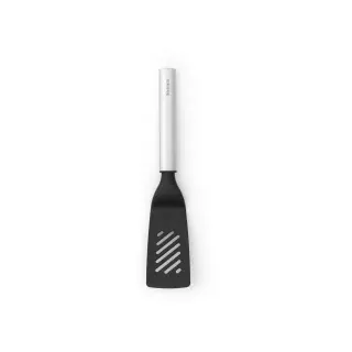 Brabantia Profile Pfannenwender, Nylon, klein, Bratpfannenwender ideal für müheloses braten konzipiert, Farbe: Matt Steel