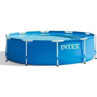 Intex Metal Frame Pool - Aufstellpool - Blau - Ø 305 x 76 cm