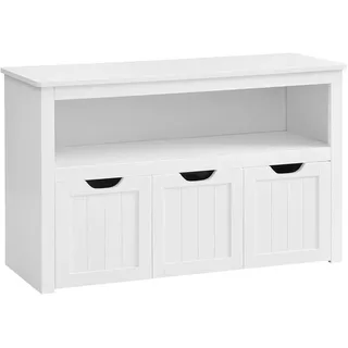 Songmics Kinderregal 102 x 30 x 60 cm Holzwerkstoff weiß