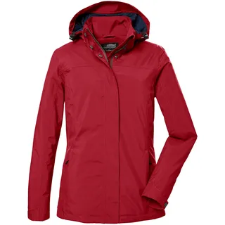 killtec Damen Funktionsjacke/Outdoorjacke mit abzippbarer Kapuze KOS 42 WMN JCKT, rot, 36, 41282-000
