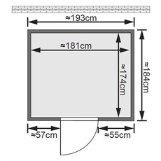 Bild von Mojave inkl. 9 kW Ofen + integrierte Steuerung + bronzierte Ganzglastür