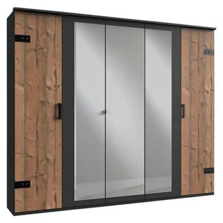 WIMEX Stockholm, rustikale Optik im Industrial Design, Made in Germany«, mit Spiegel, 225x58x210 cm, Made in Germany
