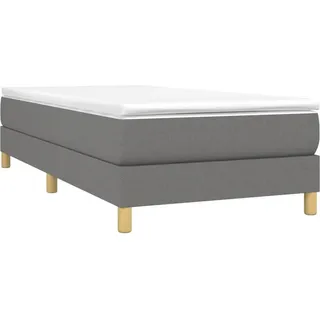 vidaXL Boxspringbettgestell Dunkelgrau 80x200 cm Stoff