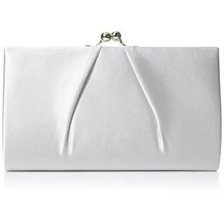 Swankyswans Mira Clutch Satin Silver