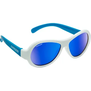 Cressi Scooby Sunglasses 0-2 White/Blue/Mirrored Lens Blue