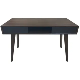 Svita Schreibtisch Retro Nussbaum Dunkelbraun