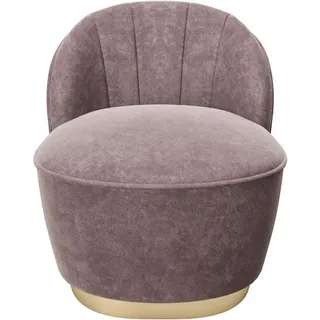 Playboy Cocktailsessel Stella Samt 67 x 70 x 70 cm Rosa
