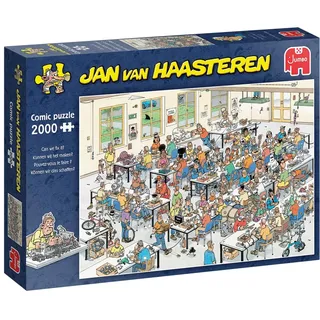 Jan Van Haasteren Können Wir Es Machen? 2000 Teile Puzzle für Erwachsene – Große 2000 Teile Puzzle – 100% Recycelter Karton – Lustiger Bahnbrecher für Geburtstag & Weihnachten