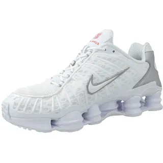 Shox TL White / Metallic Silver / Max Orange / White 46