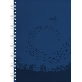 Neumann Alpha Edition - Wochenplaner Nature Line Ocean Ringbuch 2026 – Taschenkalender 15×21 cm mit 128 Seiten & umweltfreundlichem Strukturpapier, Weekly-Planer mit Monatsübersichten & Notizbereichen