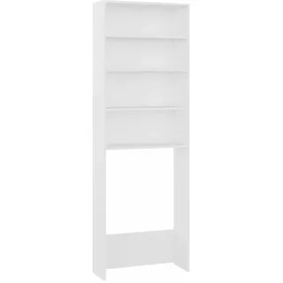 vidaXL Waschmaschinenschrank 64 x 24 x 190 cm Weiß Holz