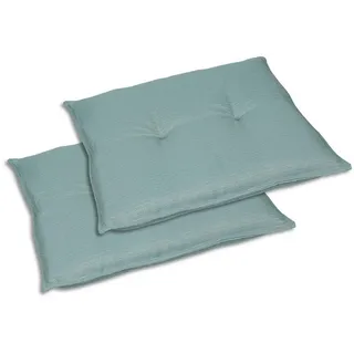 Gartenhockerauflage , Hellgrün , Textil , 2-teilig , Füllung: Schaumstoff, Vlies , quadratisch , 50x50 cm , Oeko-Tex® Standard 100 , pflegeleicht, hochwertige Qualität, langlebig, für den Außenbereich geeignet, Wendekissen , Heimtextilien, Wohntextilien, Sitzkissen