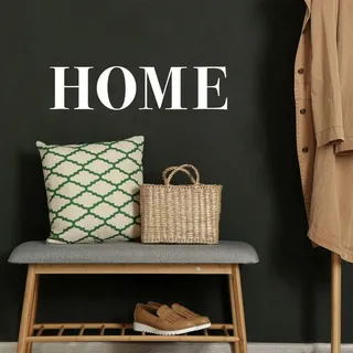 RoomMates RMK4574SCS Home Zitat Peel and Stick Wandaufkleber weiß schwarz