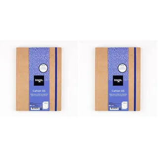 Toga DRAEGER PARIS 1886 D.I.Y with SU72 Notizbuch Tagebuch Bullet Journal Kraftpapier 15,5 x 21,5 x 1,5 cm (Packung mit 2)