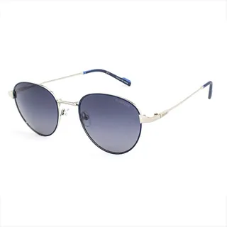Kodak CF90003 Runde polarisierte Sonnenbrille aus Metall für Damen und Herren - Silber