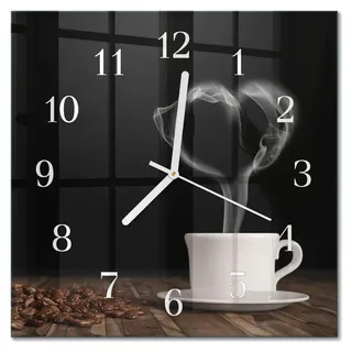 Tulup Wanduhr 30,0 cm 30x30 cm braun