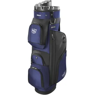 Wilson Staff Golftasche, i Lock 3 Cart Bag, Trolleytasche, 14 Fächer für diverse Golfschläger, Marineblau/Schwarz