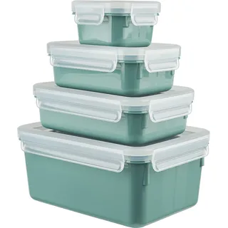 Emsa Frischhaltedose rechteckig grün 0,2 l / 0,55 l / 0,8 l / 2,2 l 4-teiliges Set