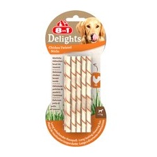 20bucăți Pui Delights Twisted Sticks 8in1 Snackuri pentru câini mici