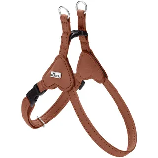 Hunter Hundegeschirr SOHO MINI, Farbe: Cognac, Rindsleder, weich & geschmeidig, fellschonend, leicht, für kleine Hunde & Welpen, Made in Germany, Größe: XXS-XS/1