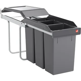 HAILO Abfallsammler 10 l Dunkelgrau