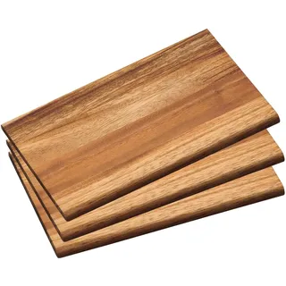 KESPER Frühstücksbrettchen Akazienholz 3-tlg. 23 x 15 cm Braun
