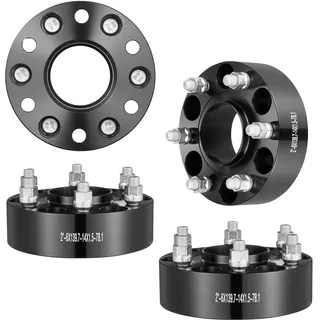 Vevor Spurverbreiterungen, 2 Zoll 6 x 5,5 Zoll Radadapter, 6 Radbolzen, geschmiedet, 78,1 mm Bohrung, nabenzentrische M14 x 1,5 Bolzen-Abstandshalter, passend für 84–18 Chevrolet, GMC und Cadillac