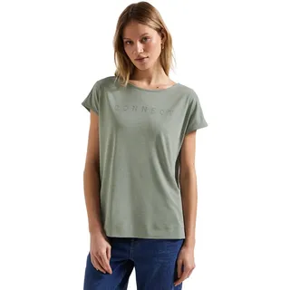 Damen Silk-Look Shirt mit Wording