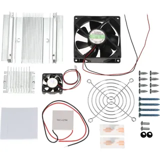 DIY Thermoelektrisches Peltier-Kühlsystem-Kit Halbleiterkühler-Leitungsmodul + Kühler + Lüfter + TEC1-12706