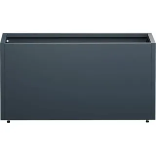 Herstera Garden Metall-Pflanzkübel Cube 30 cm x 100 cm x 50 cm Anthrazit