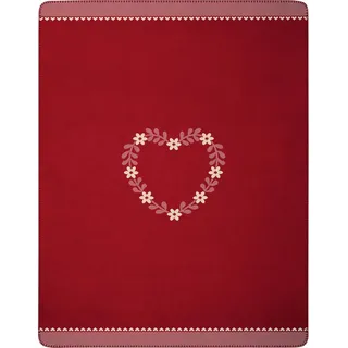 Biederlack »Wohndecke Heartwarming« im romantischen Design,