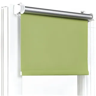 Fenster DEKOR - Rollos Für Fenster Ohne Bohren Grün - Verdunkelungsrollo B30 x H120 cm - Klemmrollo Verdunkelung - Fensterrollo Für Balkontüren - Verdunklungsrollo Leicht Zu Installieren - Klemmfix